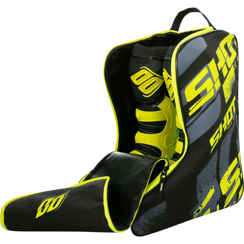 Geantă de pantofi Shot negru-galben-fluo