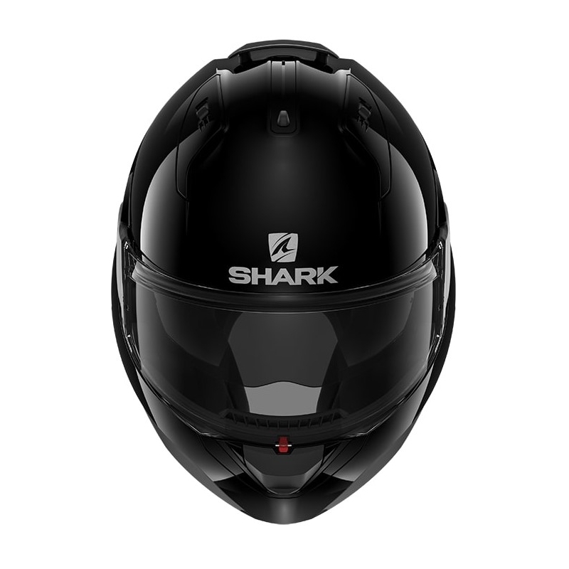 Cască de protecție SHARK EVO-ES Cască de protecție neagră lucioasă cu vârful alb