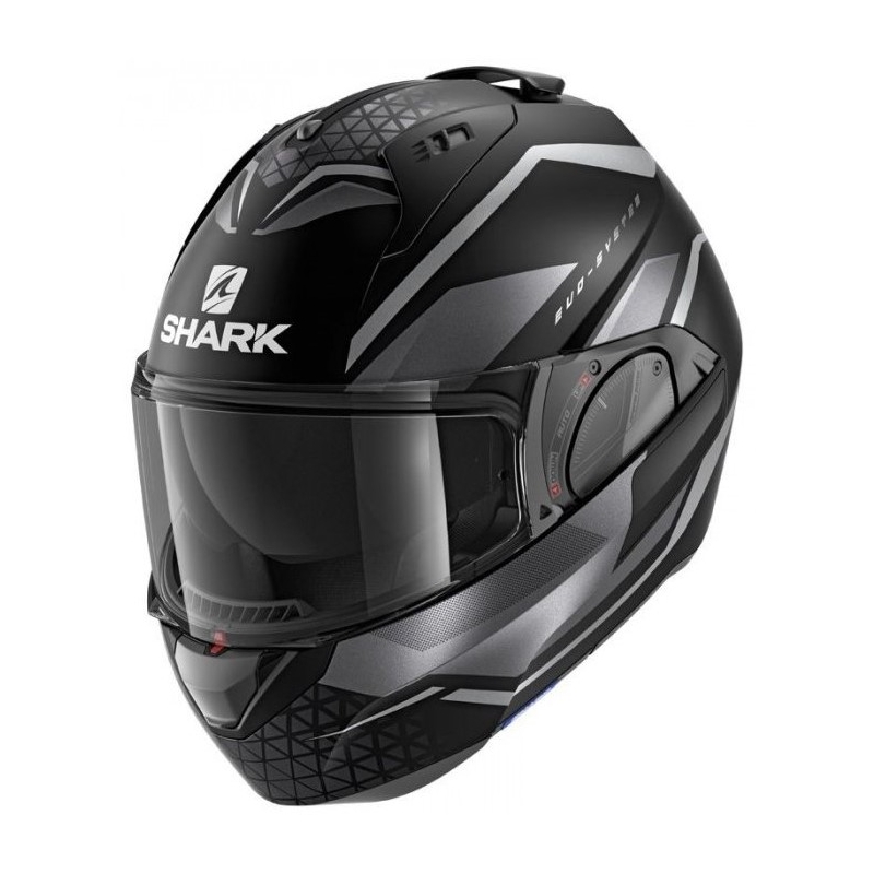 Cască de protecție cu clapetă SHARK EVO-ES Yari negru-gri