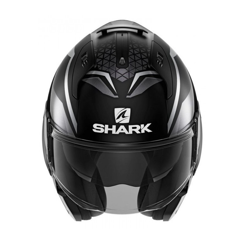 Cască de protecție cu clapetă SHARK EVO-ES Yari negru-gri