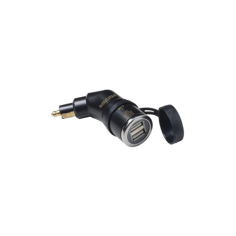 Adaptor DIN Interfon cu 2x ieșire USB pentru motociclete, 2A