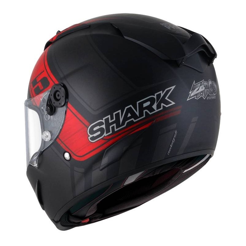 Cască integrală SHARK RACE-R PRO Zarco GP De France Replica Mat negru-gri-roșu negru-gri-roșu