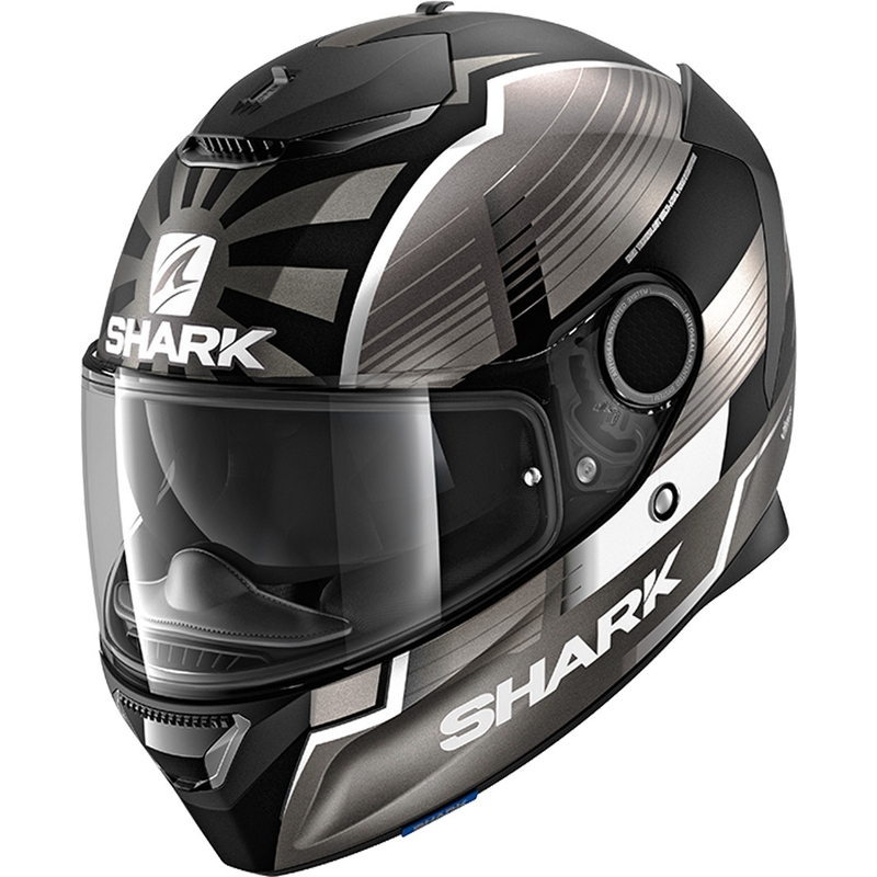 Cască integrală SHARK SPARTAN 1.2 Zarco Malaezia GP Mat negru-argintiu-antracit lichidare