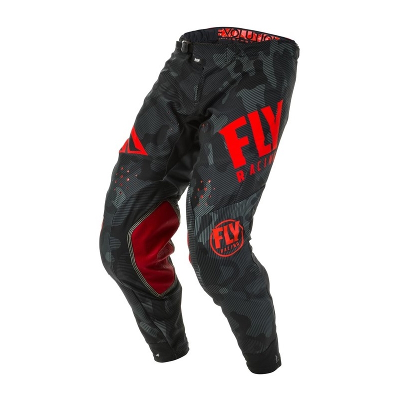 Pantaloni de motocross FLY Racing Evolution roșu și negru