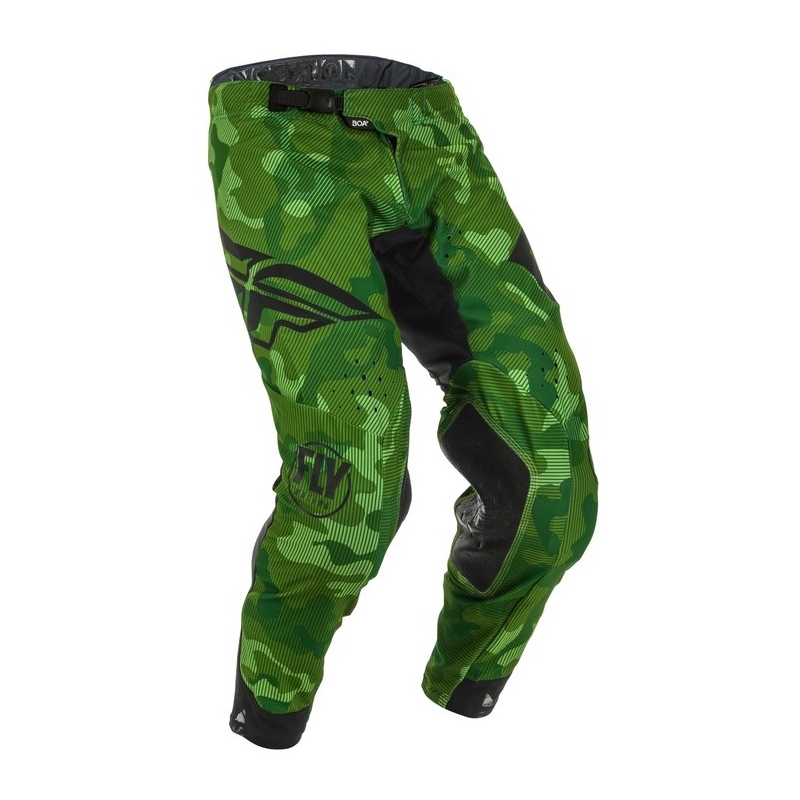 Pantaloni de motocros FLY Racing Evolution verde-negru