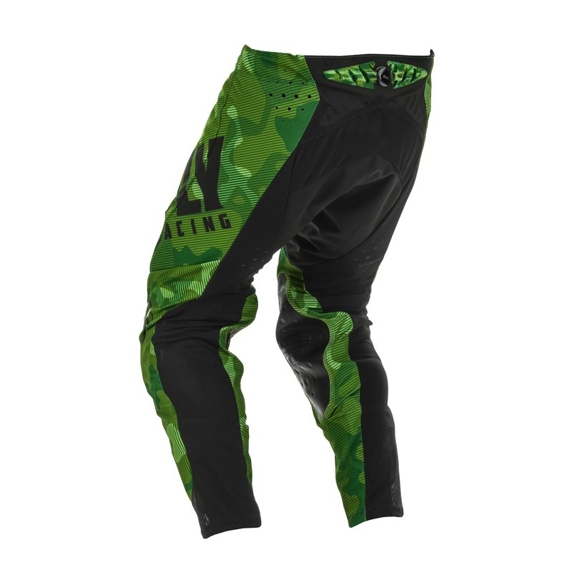 Pantaloni de motocros FLY Racing Evolution verde-negru