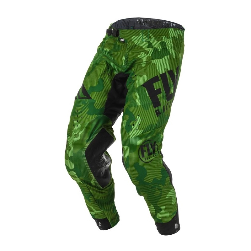 Pantaloni de motocros FLY Racing Evolution verde-negru