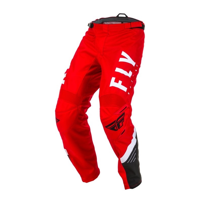 Pantaloni de motocross FLY Racing F-16 2020 roșu-negru-alb