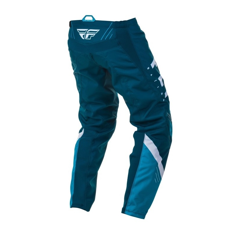 Pantaloni de motocross FLY Racing F-16 2020 albastru și alb