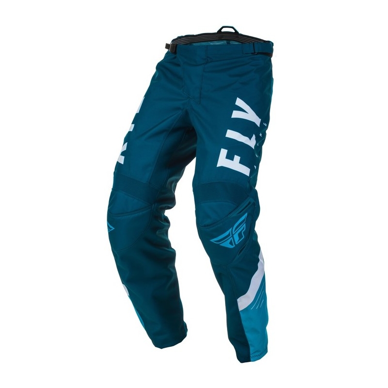 Pantaloni de motocross FLY Racing F-16 2020 albastru și alb