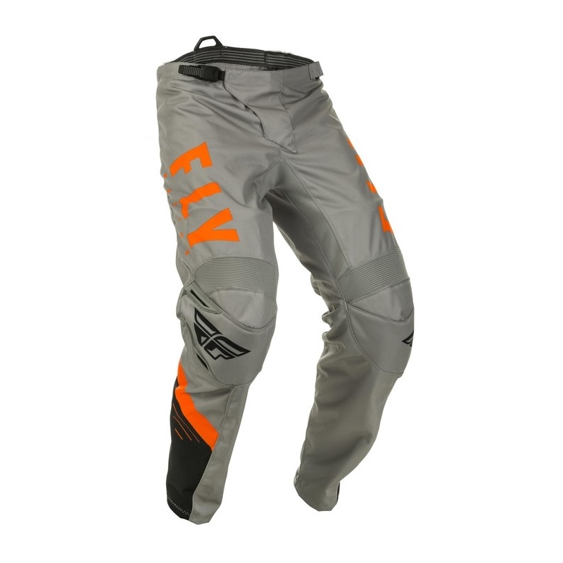 Pantaloni de motocross FLY Racing F-16 2020 gri-negru-portocaliu