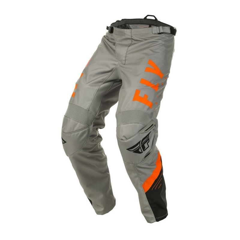Pantaloni de motocross FLY Racing F-16 2020 gri-negru-portocaliu