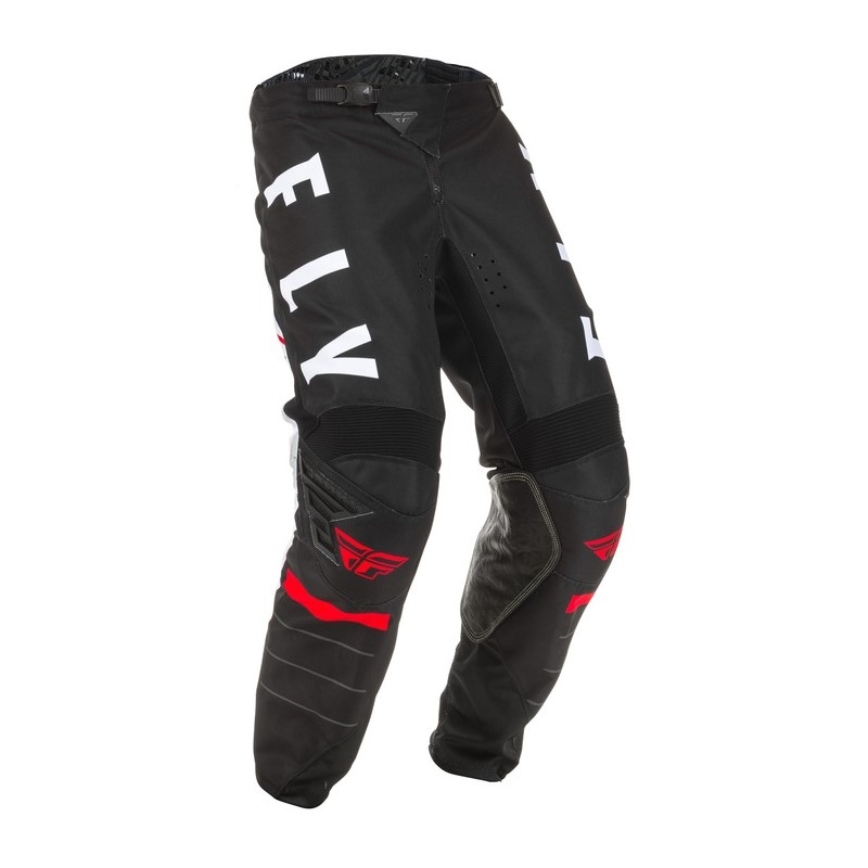 Pantaloni de motocross FLY Racing Kinetic K120 negru-alb-roșu