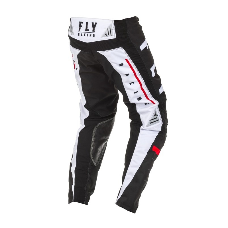 Pantaloni de motocross FLY Racing Kinetic K120 negru-alb-roșu