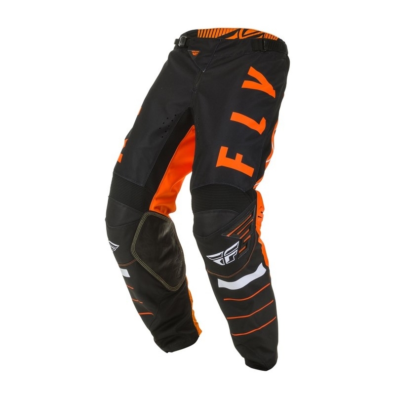 Pantaloni de motocross FLY Racing Kinetic K120 portocaliu-negru-alb