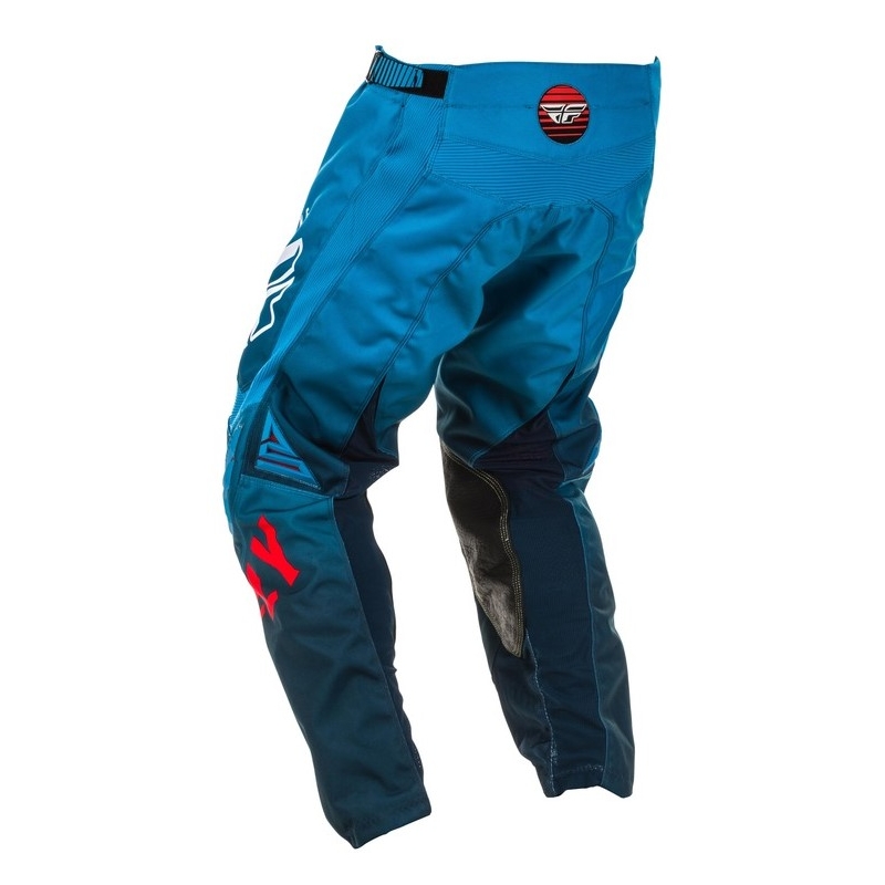 Pantaloni de motocross FLY Racing Kinetic K220 albastru-alb-roșu