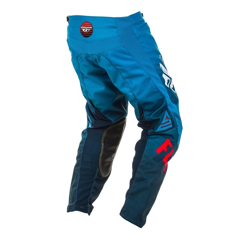 Pantaloni de motocross FLY Racing Kinetic K220 albastru-alb-roșu