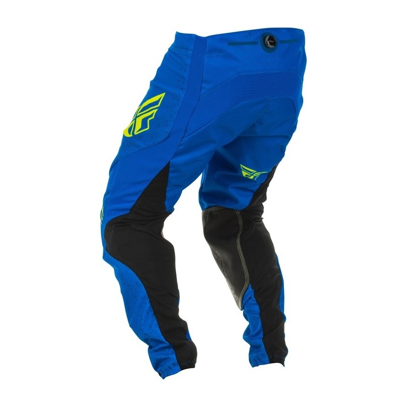 Pantaloni motocross FLY Racing Lite 2020 albastru-negru-galben-fluo