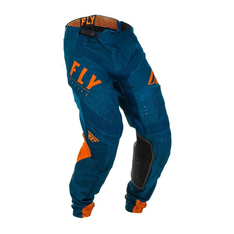 Pantaloni de motocros FLY Racing Lite 2020 portocaliu-albastru