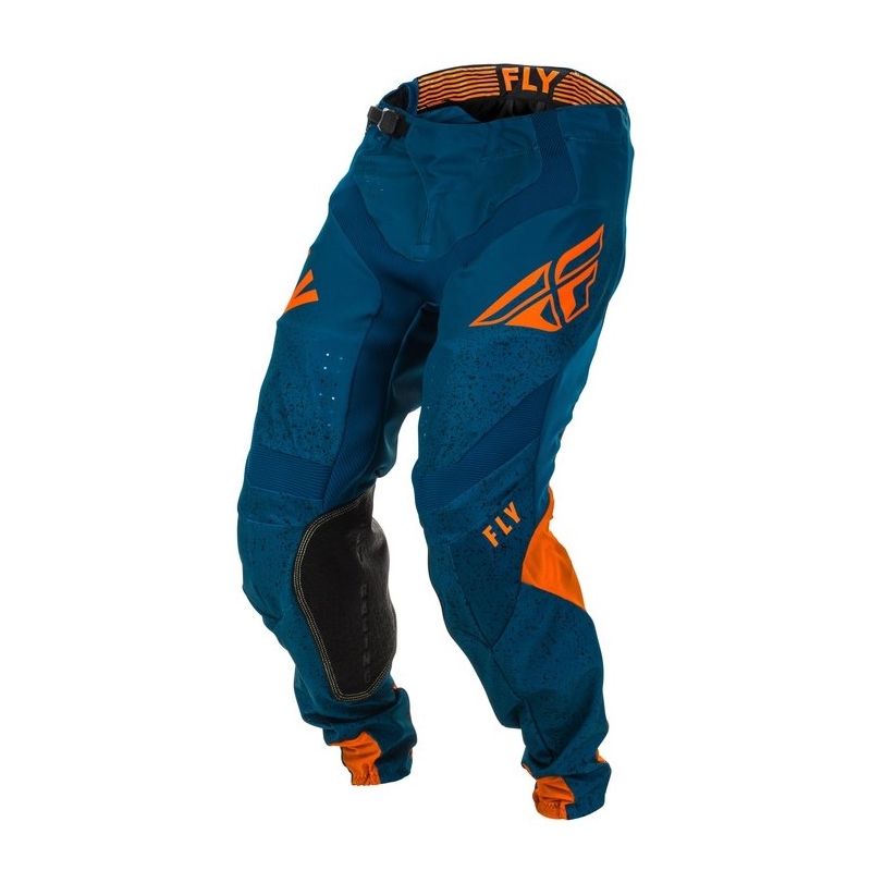 Pantaloni de motocros FLY Racing Lite 2020 portocaliu-albastru