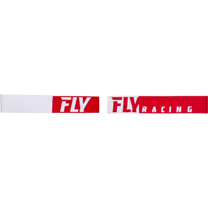 Ochelari de motocros FLY Racing Zone PRO 2019 roșu și alb (plexi roșu cromat) lichidare