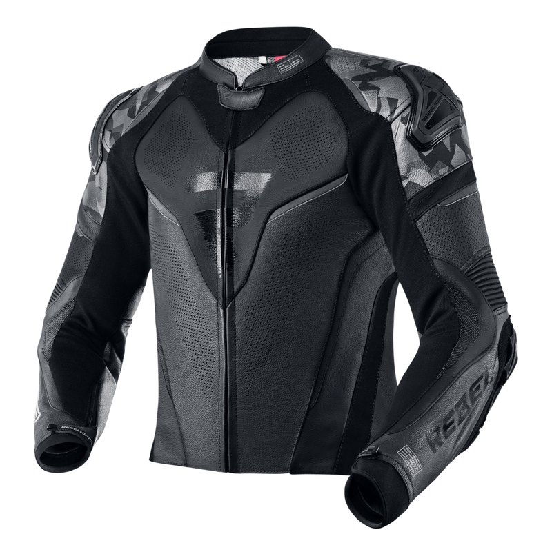 Geacă motociclistă Rebelhorn Rebel neagră la reducere lichidare