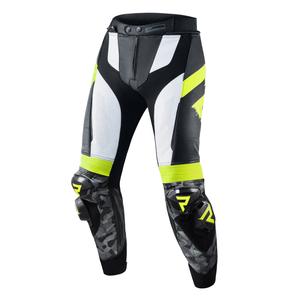 Rebelhorn Rebel Rebel Negru-alb-alb-galben-fluorescent Pantaloni de motocicletă lichidare