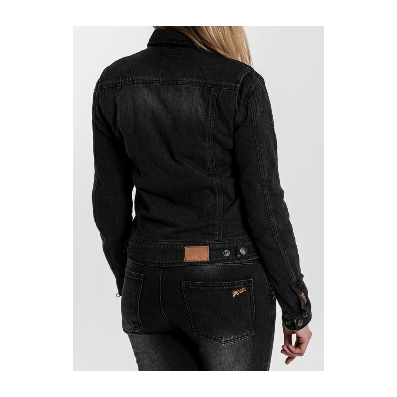 Jacheta de motociclete pentru femei BROGER Florida negru  negru lichidare