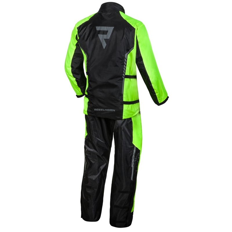 Pelerina de motocicletă Rebelhorn Patrol galben-negru fluo