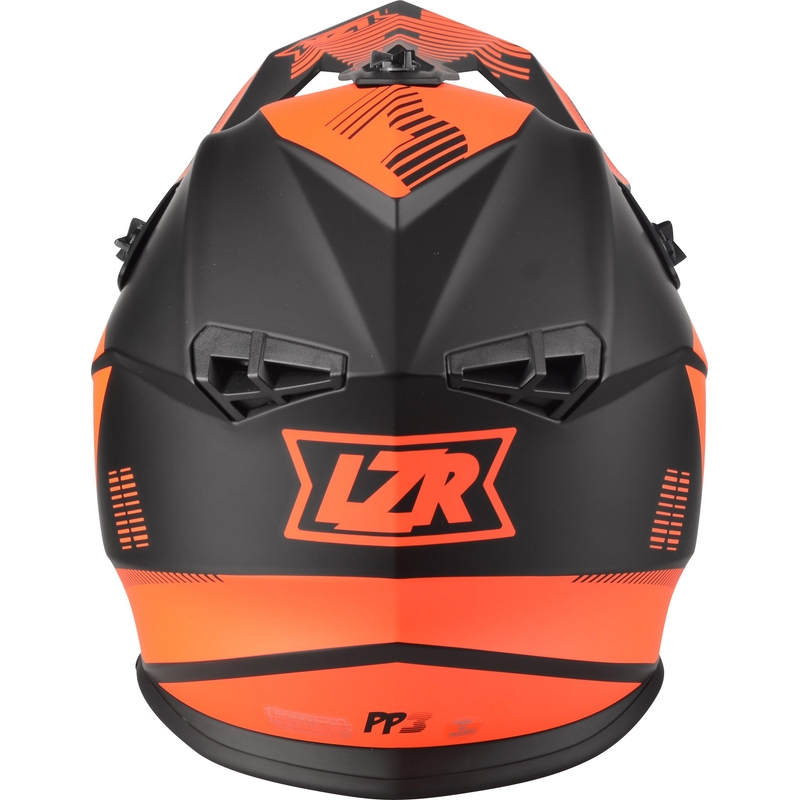 Cască de motocross Lazer OR-3 PP3 negru-fluo roșu