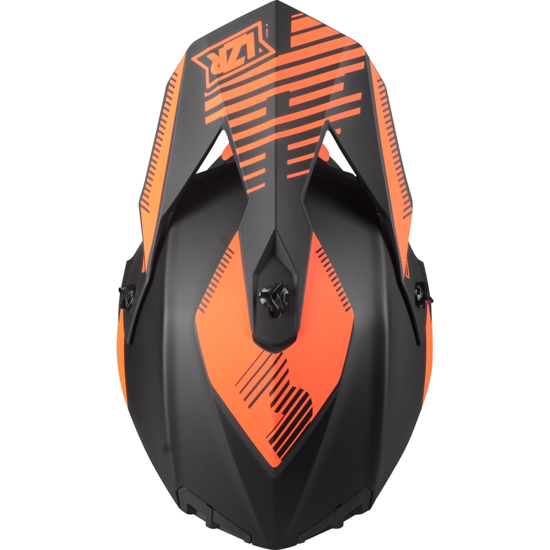 Cască de motocross Lazer OR-3 PP3 negru-fluo roșu