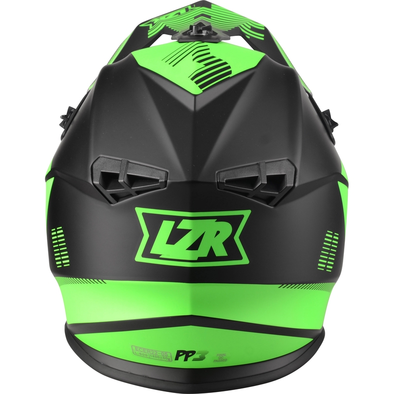 Cască de motocros Lazer OR-3 PP3 negru-verde-fluo