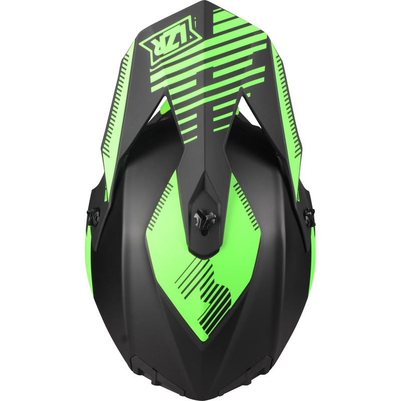 Cască de motocros Lazer OR-3 PP3 negru-verde-fluo