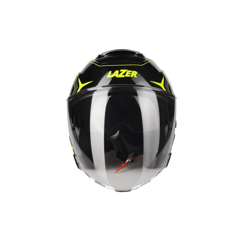 Cască de motocicletă deschisă Lazer Tango S Hexa negru-galben-fluo