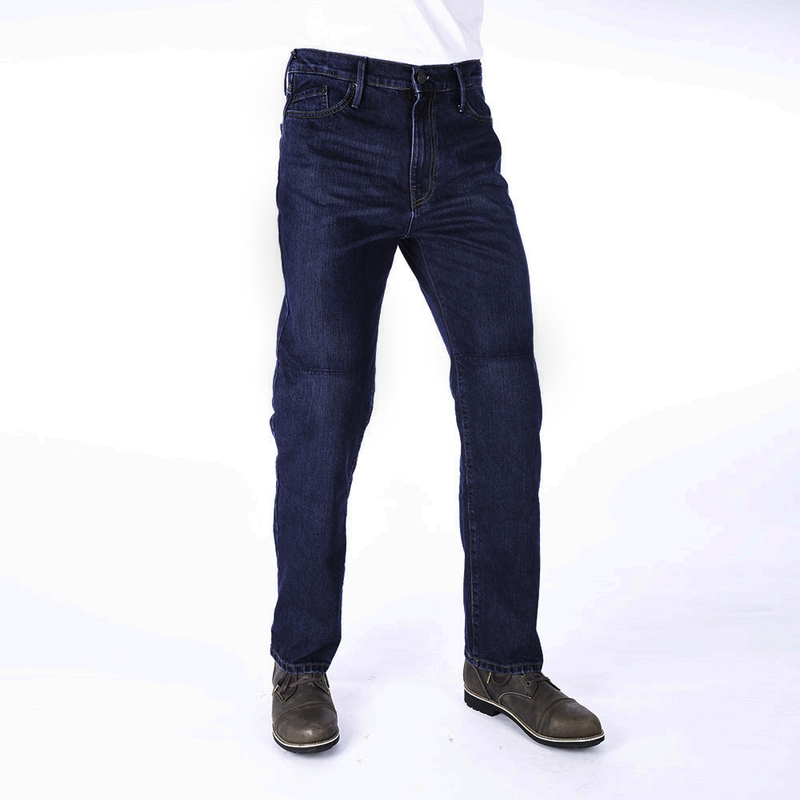 Blugi moto cropped Oxford Original Approved Jeans Washed Blue