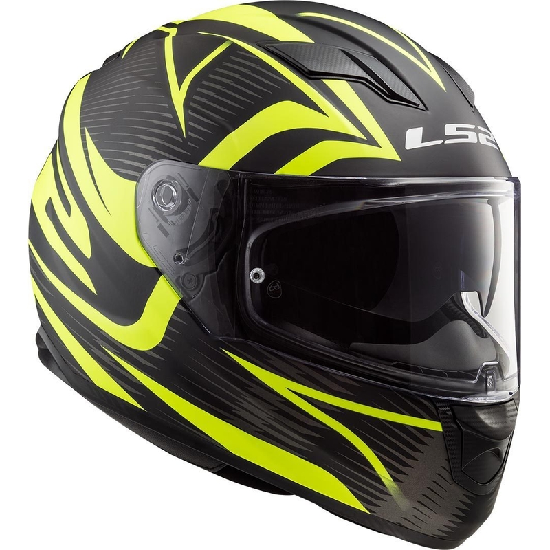 Cască de motociclist LS2 FF320 Stream Evo Jink negru-fluo-galben integrală LS2 FF320 Stream Evo Jink