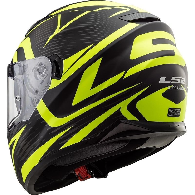 Cască de motociclist LS2 FF320 Stream Evo Jink negru-fluo-galben integrală LS2 FF320 Stream Evo Jink