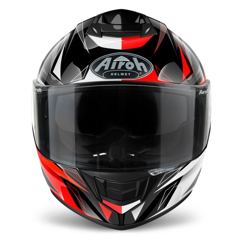 Cască integrală de motociclist Airoh ST 501 Thunder roșu-negru-alb-gri