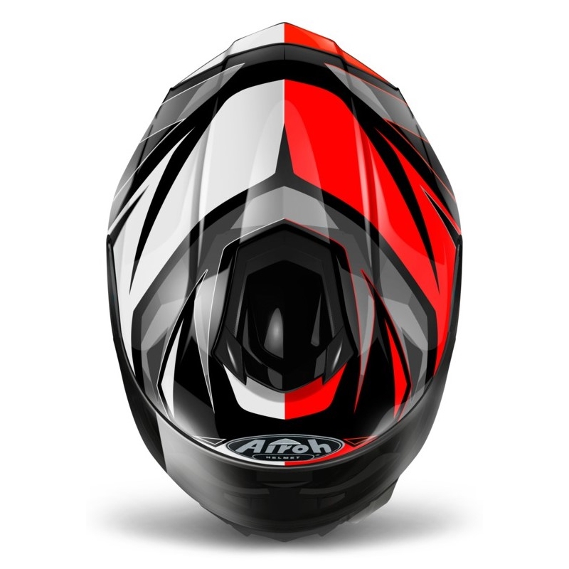 Cască integrală de motociclist Airoh ST 501 Thunder roșu-negru-alb-gri