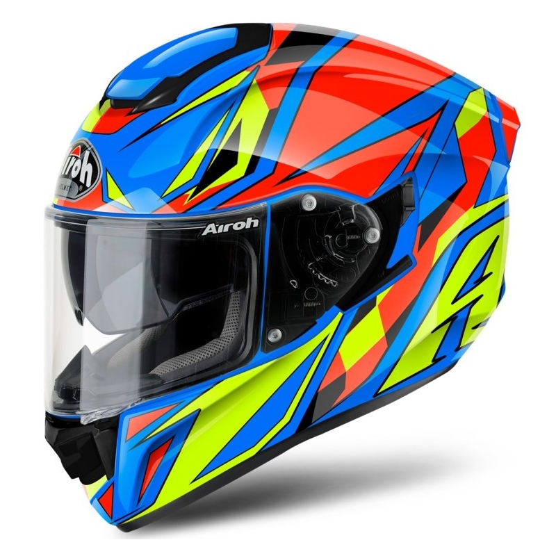 Cască integrală pentru motociclete Airoh ST 501 Thunder albastru-galben-roșu