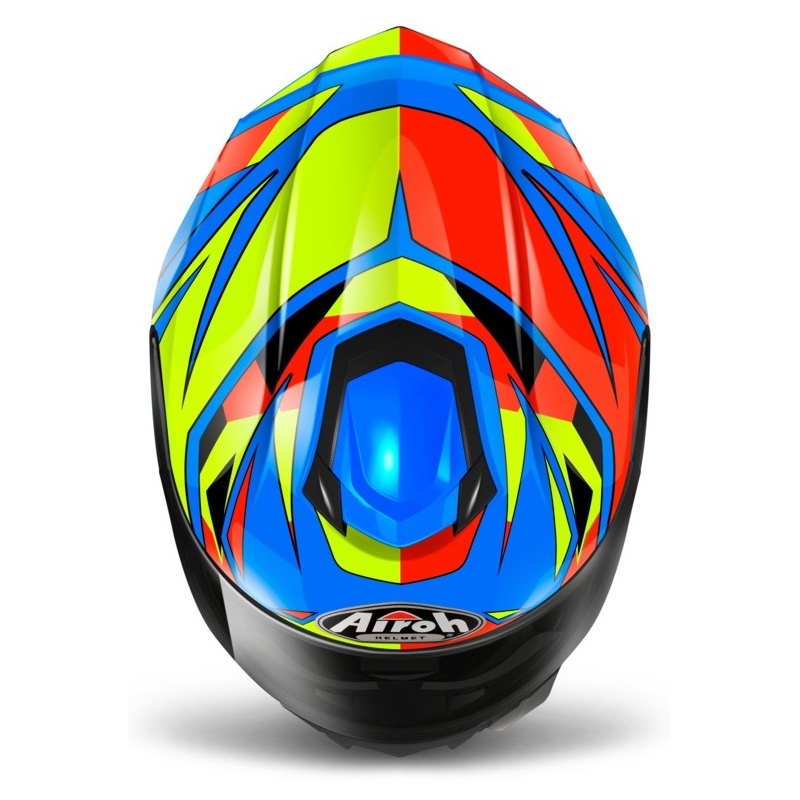 Cască integrală pentru motociclete Airoh ST 501 Thunder albastru-galben-roșu