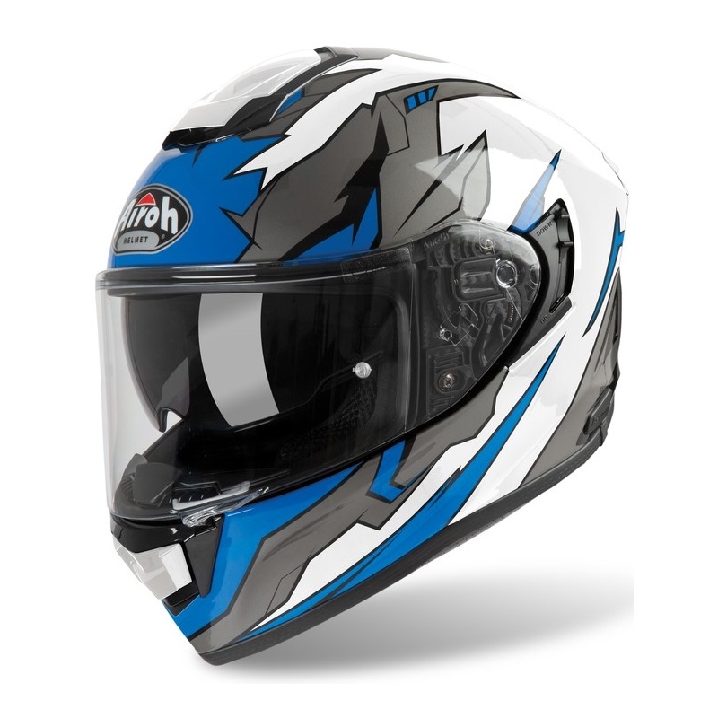Cască integrală pentru motociclete Airoh ST 501 Bionic alb-albastru