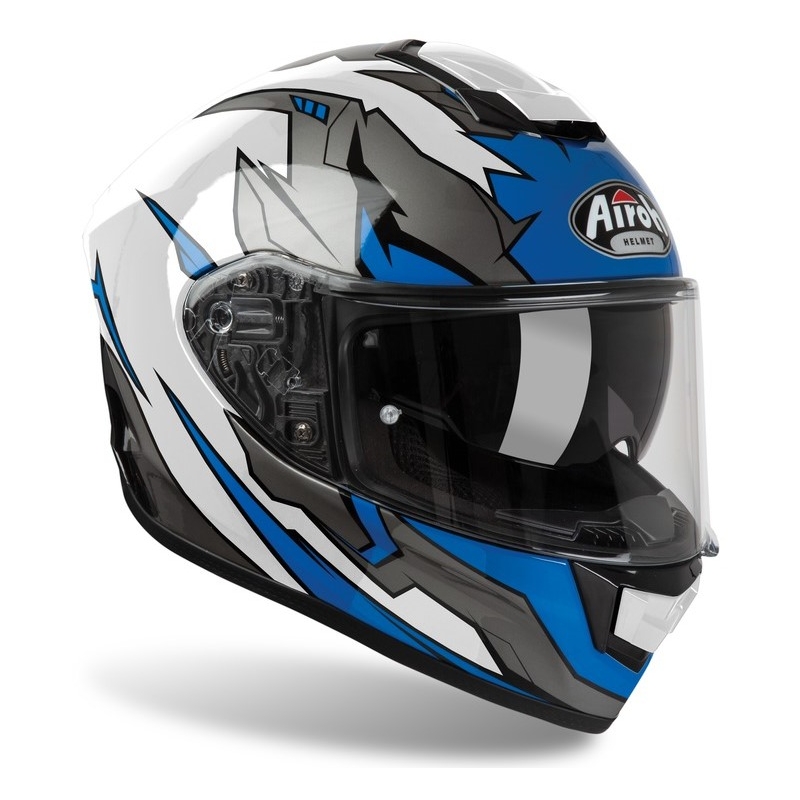 Cască integrală pentru motociclete Airoh ST 501 Bionic alb-albastru