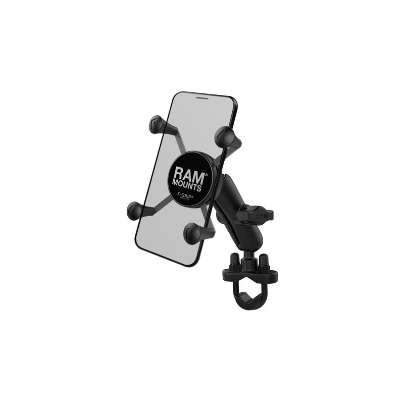 Suport pentru telefon mobil RAM Mounts X-Grip pentru ghidon cu un diametru de 12,7-31,75 mm