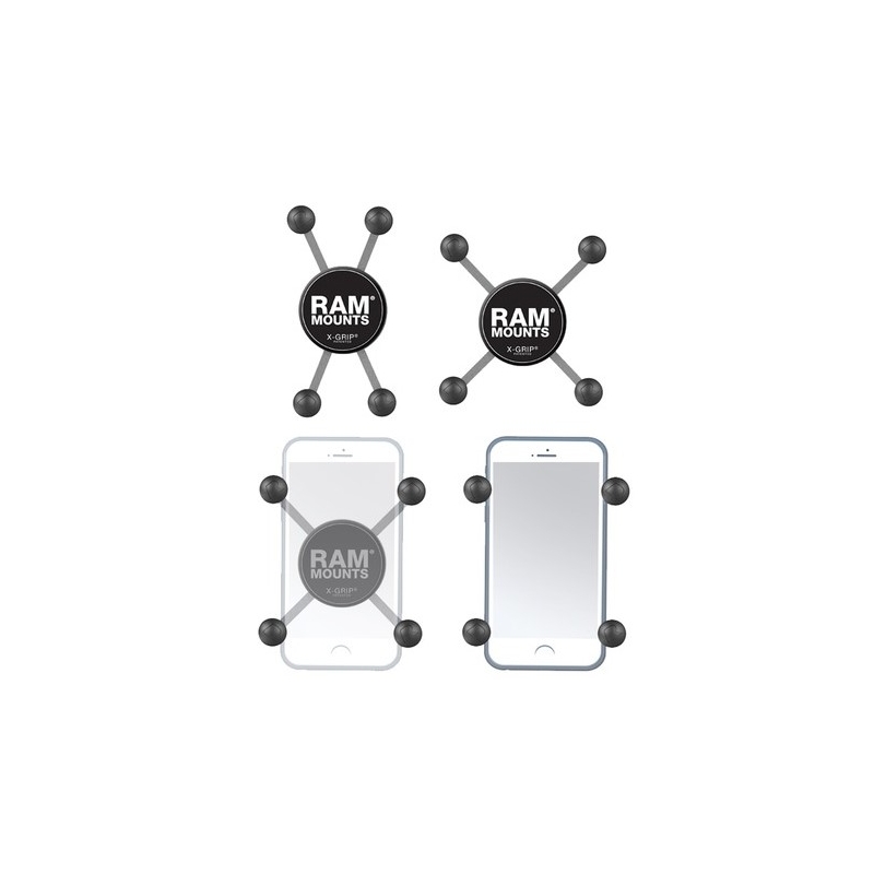 Suport universal pentru telefoane mobile RAM Mounts X-Grip cu boltă de 1".