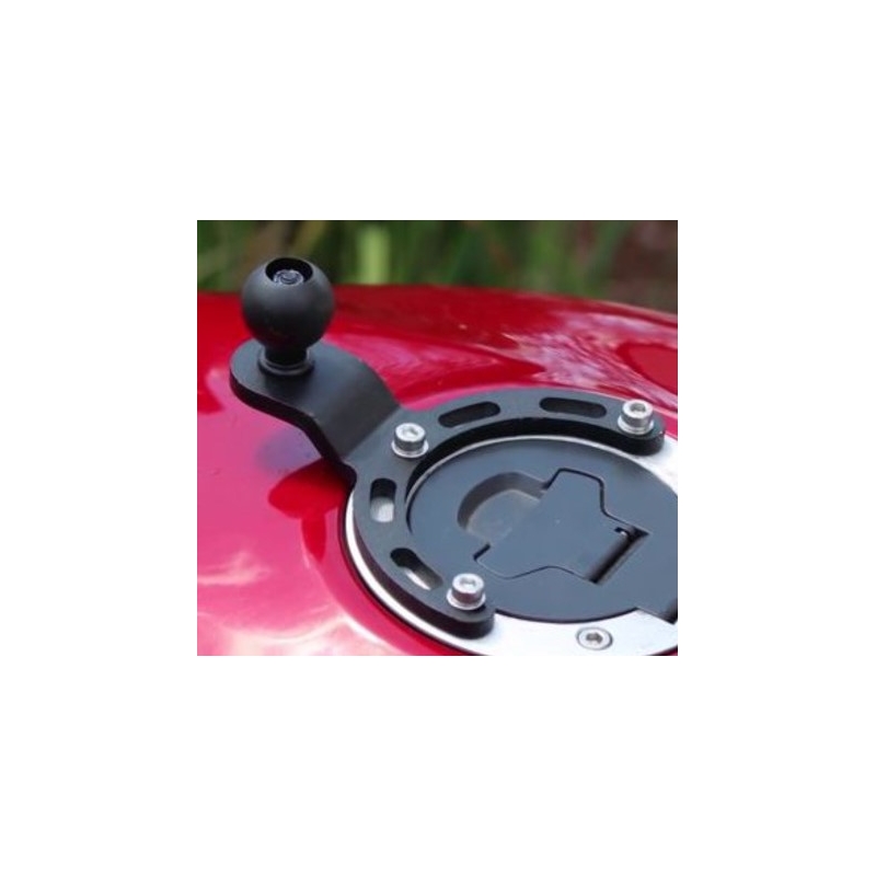 Suport pentru RAM Mounts pe capacul rezervorului motocicletelor BMW și Kawasaki