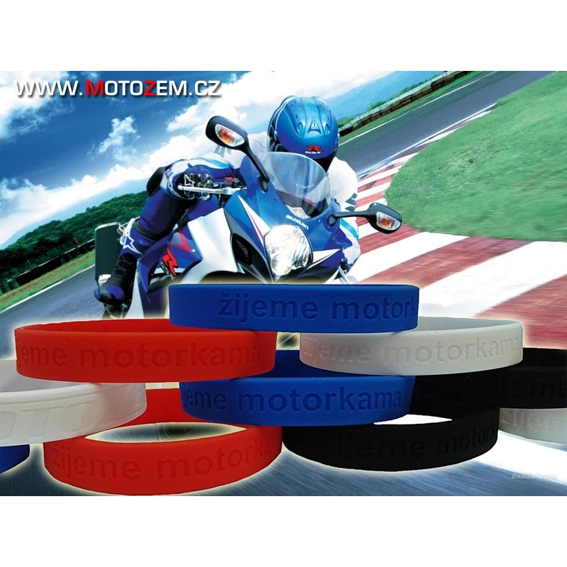 Brățară Moto Motozem trăim cu motociclete roșu