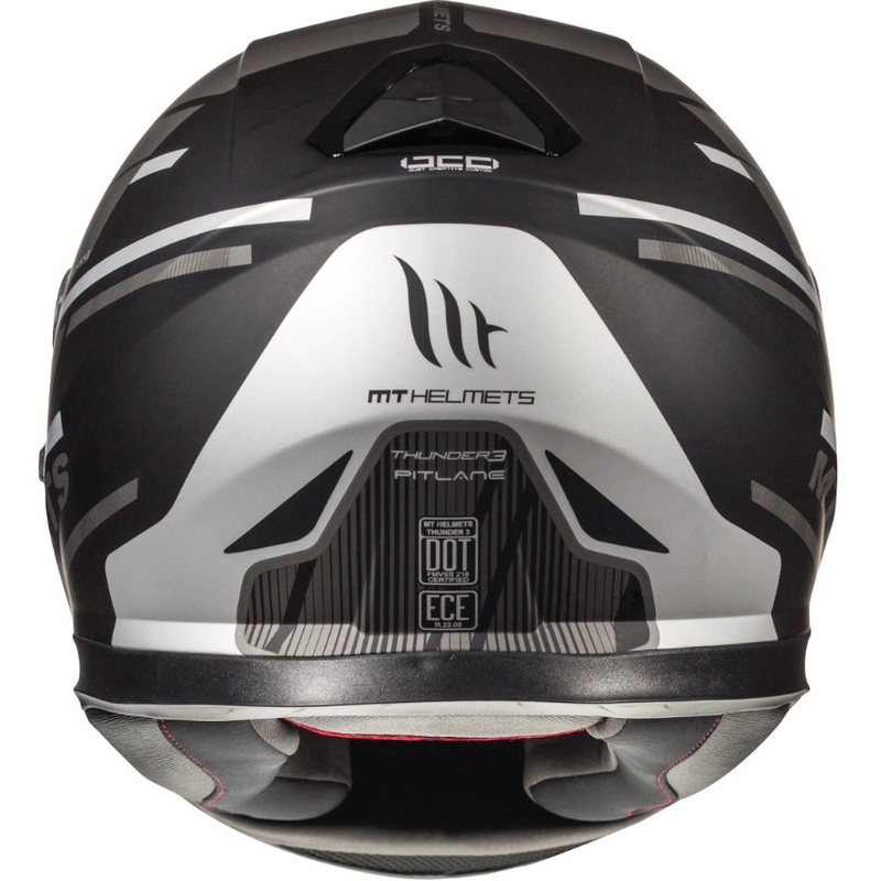 Cască de motociclist integrală MT Thunder 3 SV Pitlane negru-gri negru