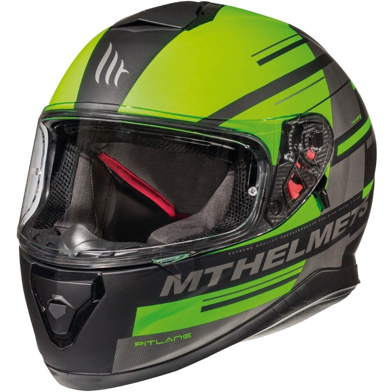 MT Thunder 3 SV Pitlane negru-fluo verde negru  cască de motocicletă integrală lichidare