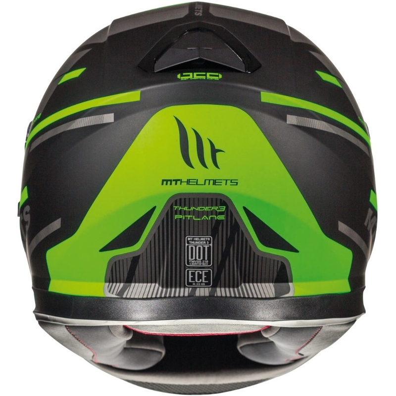 MT Thunder 3 SV Pitlane negru-fluo verde negru  cască de motocicletă integrală lichidare